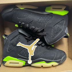 Big Kids Jordan 6 Retro Electric Green 