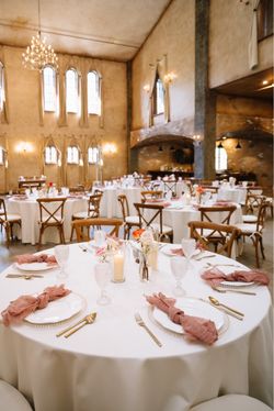 Wedding napkins (mauve/cinnamon rose)