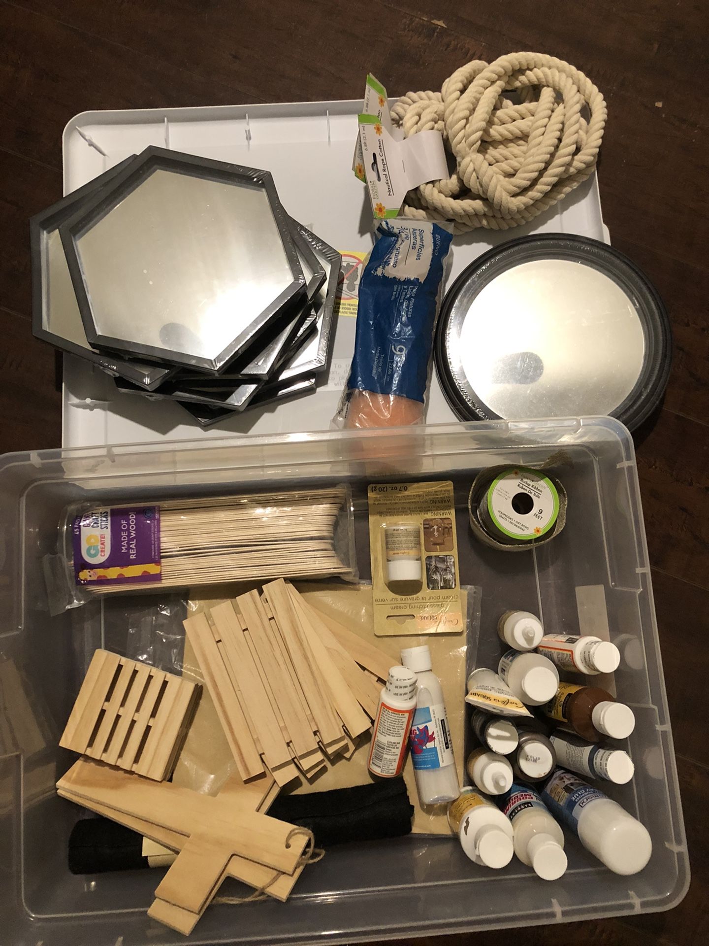 Random Craft Supplies & Mirrors