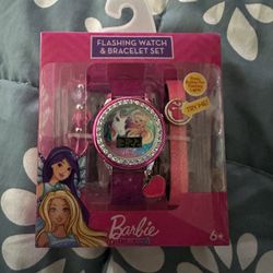 New Barbie Watch and Bracelet Set