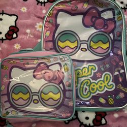 Hello Kitty Backpack & Lunchbox Set 