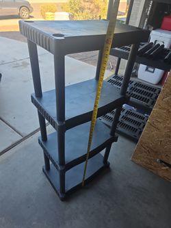 4-Tier Plastic Storage Shelving Unit