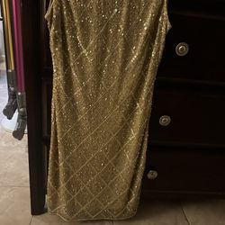 Gold Sequence Dress