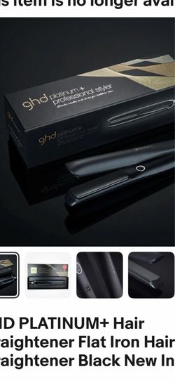 Ghb platinum + hair straightener