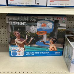 TALGIC Pool Basketball Hoop Poolside Pool Toys with Adjustable Height  