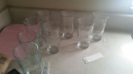 Set of 8 - tall glasses $10 obo