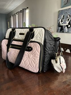 Betsey Johnson Diaper Bag - Pink & Black