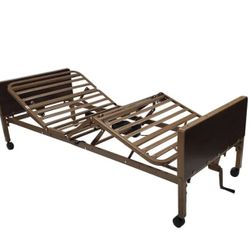 Hospital bed with mattress