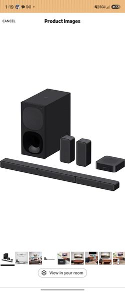 Sony HT-S40R 5.1ch Home Theater Soundbar System,black