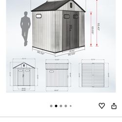 8x8 Resin Tool Shed