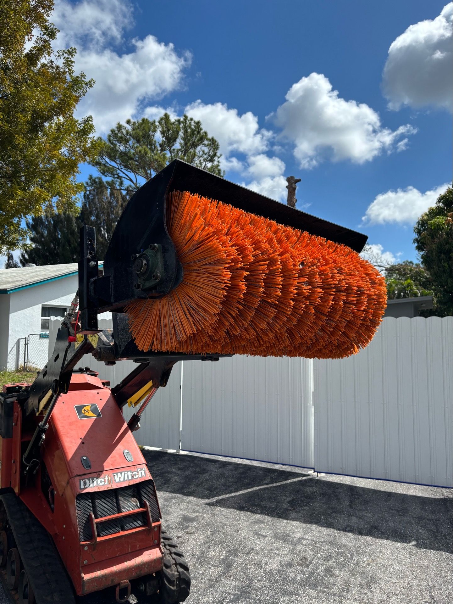 Mini Skid Steer Sweeper Attachment