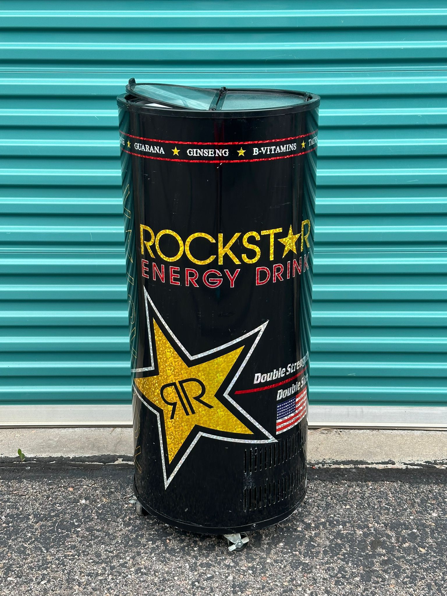#1856 Rockstar Energy Drink Refrigerator Round Cooler