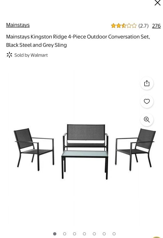 4 Piece Patio Set