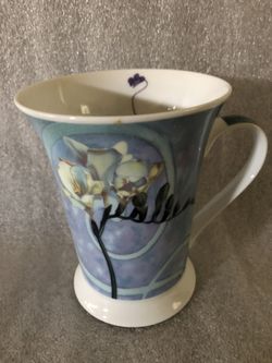 Tall Pimpernel Porcelain Mug 12 Oz