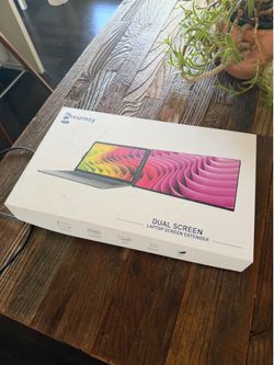 Portable dual screen monitor