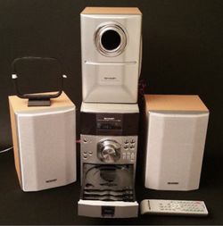 Sharp Stereo System with 5 disc CD changed and Subwoofer