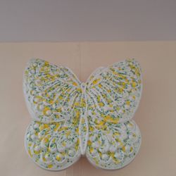 Cute Ceramic Butterfly Trinket Box