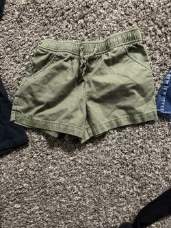 Green Casual Shorts 