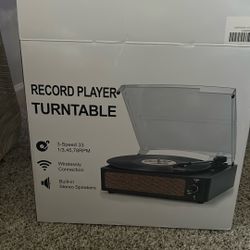 Brand New & Never Used Record Player 