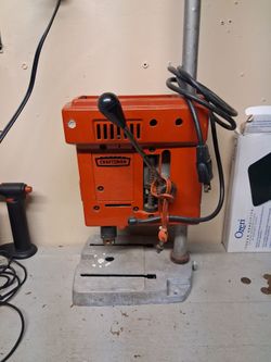 vintage Craftsman 3/8" portable/benchtop variable speed drill press