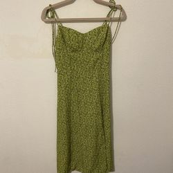 Green Floral Dress 