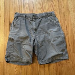 CARHARTT  Original Fit Canvas Work SHORT size 38, B147FAT Fatigue Gray Carpenter