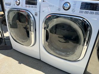 Lg white electric stackable set