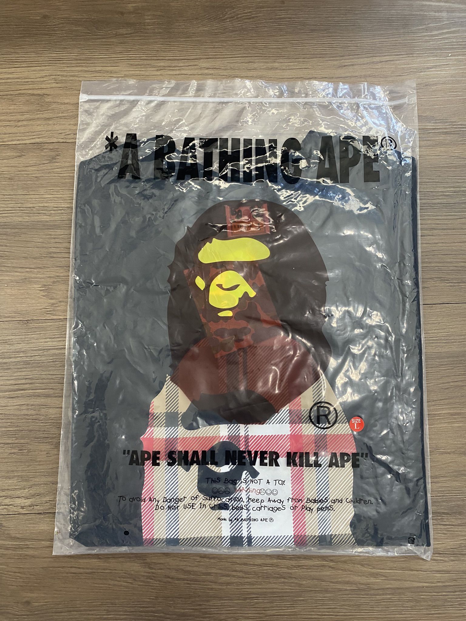 Black Bape Check Tee Shirt
