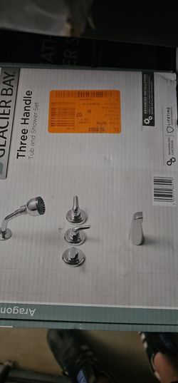 Glacier Bay 3-Handle Shower & Tub Faucet in Chrome (Valve Included)