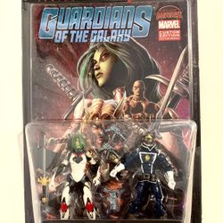 Marvel Legends Guardians of the Galaxy Gamora Star-Lord Figure 2 Pack w/ Comic MOC