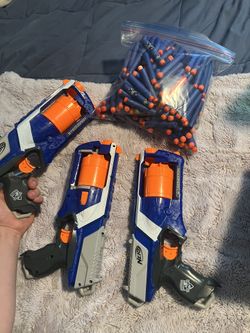 Nerf Guns Lots Of Bullets