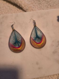 Peacock earrings