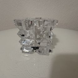 Crystal Cube Candle Holder