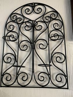 Candle wall holder frame.