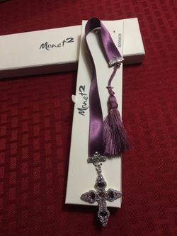Authentic Monet 2 Bookmark Crucifix