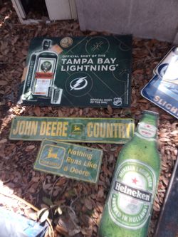Sign Tin  Metal Beer