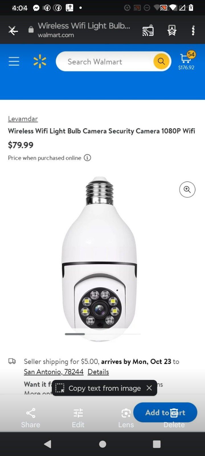 Brand New Surveillance Cameras Two-way Audio Able To Move Up And Down $25