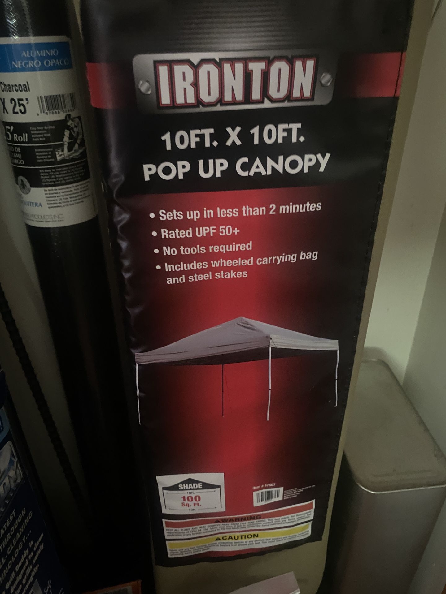 Ironton 10 x 10 pop up canopy tent