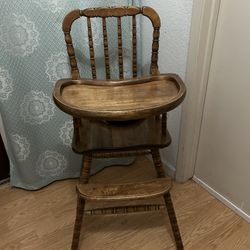 Baby Highchair Wood 