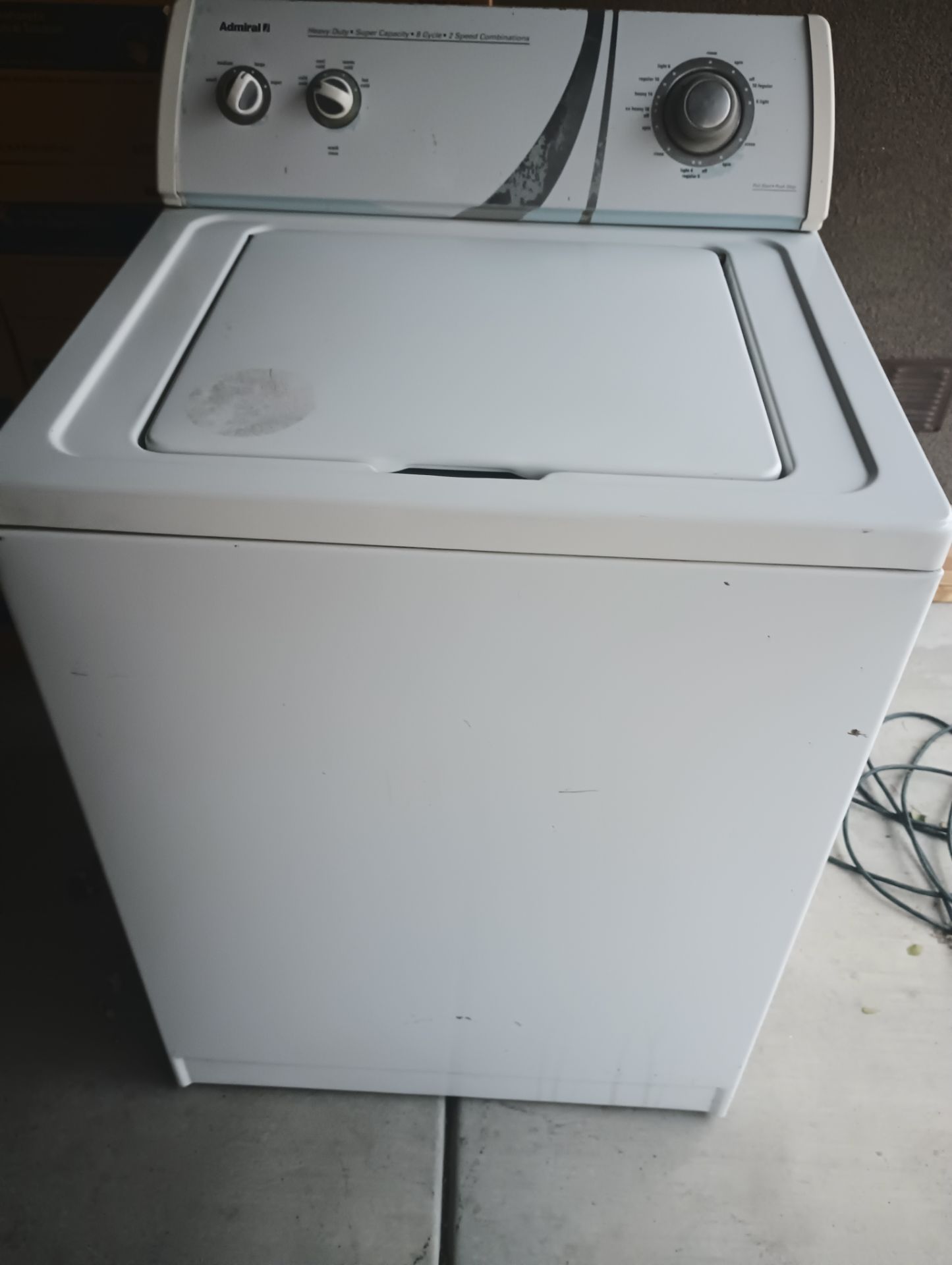 Admiral Washer Machine