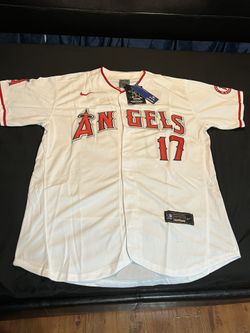 Authentic White Angels Jersey #17