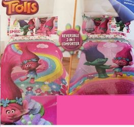 Dreamworks trolls twin bedding set
