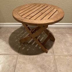Table Wood Folding 21”W X 17”H