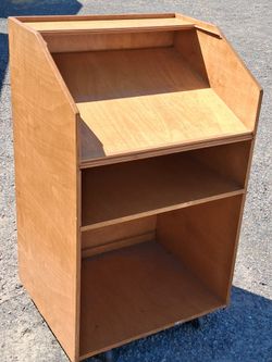 large custom built podium