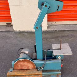  Jet Industrial Grinder 1" Belt Sander Disc Single Phase Motor