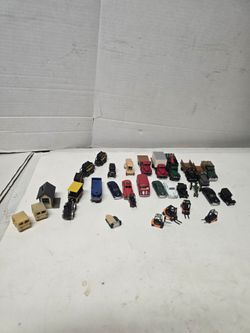 model villages or miniature towns vehicles  toys