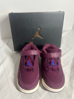 Nike Jordan Spizike Low TD Bordeaux Hyper Royal Toddler Size 7C FQ3952-641
