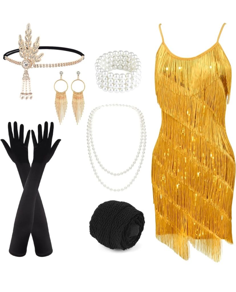 Gold Shimmer Dress