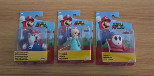 New Super Mario Elephant Mario, Rosalina, & Shy Guy