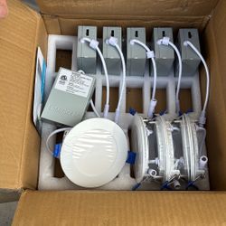 4 Inch LED IC rated Recessed Lights 18 Total Never Installed 